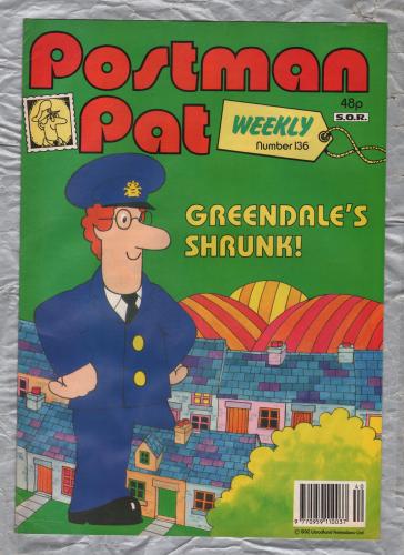 Postman Pat Weekly - Issue No.136 - 1992 - `Greendale`s Skunk!` - Published by Fleetway Editions