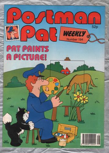 Postman Pat Weekly - Issue No.194 - 1993 - `Pat Paints A Picture!` - Published by Fleetway Editions