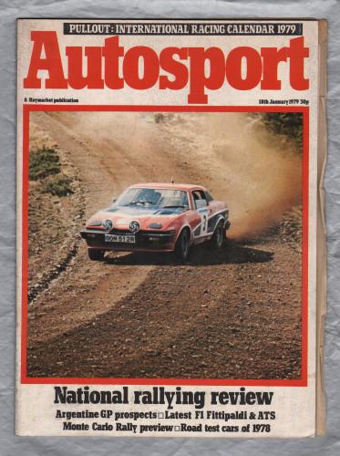Autosport - Vol.74 No.4 - January 18th 1979 - `Road Test: Peugeot 104 S` - A Haymarket Publication