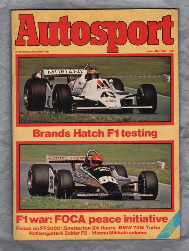 Autosport - Vol.79 No.13 - June 26th 1980 - `BMW 745i Turbo-Hannu Mikkola Column` - A Haymarket Publication