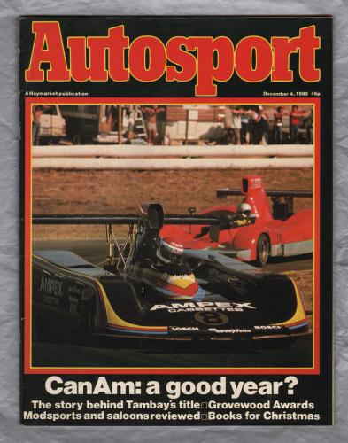 Autosport - Vol.81 No.10 - December 4th 1980 - `March Of The Mods` - A Haymarket Publication