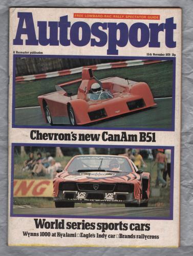 Autosport - Vol.77 No.7 - November 15th 1979 - `Road Test: Colt 1400 GLX` - A Haymarket Publication