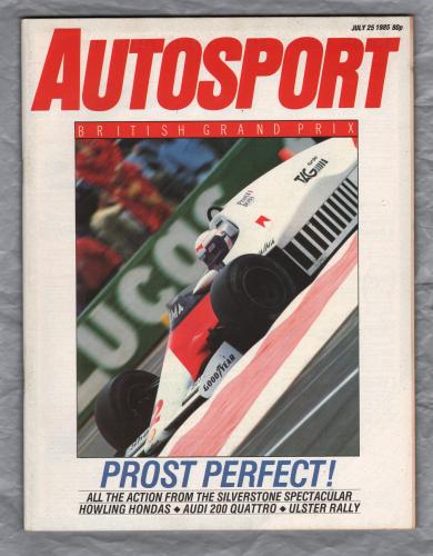 Autosport - Vol.100 No.4 - July 15th 1985 - `Road Car: Jaguar V12 Cabriolet` - A Haymarket Publication