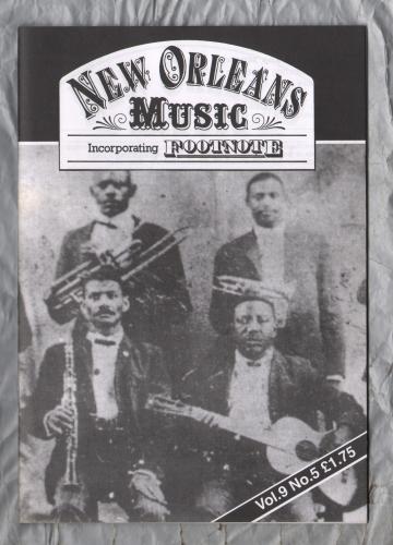 News Orleans Music - Incorporating Footnote - Vol.9 No.5 - September 2001 - `Buddy Bolden & Billy the Kid` - Published By Louis Lince
