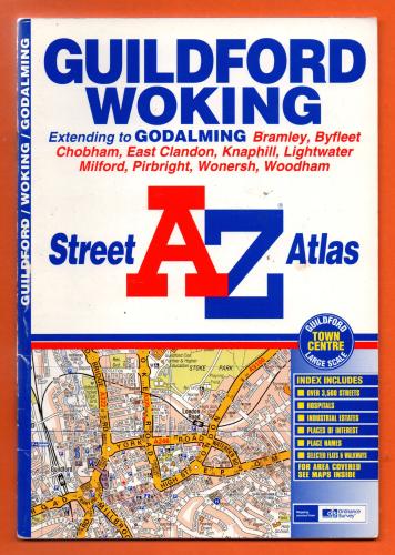 A-Z Street Atlas - `Guildford Woking` - Edition 2 2002 - Georgian Publications - Softcover 