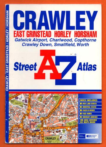 A-Z Street Atlas - `Crawley` - Edition 4a (Partly Revised) 2002 - Georgian Publications - Softcover 
