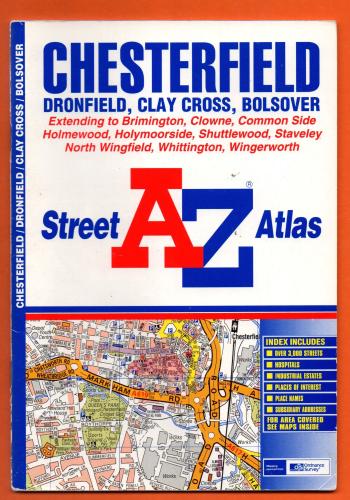 A-Z Street Atlas - `Chesterfield` - Edition 2 2001 - Georgian Publications - Softcover 