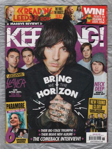 Kerrang! - Issue No.1584 - September 5th 2015 - `Bring Me The Horizon` - Published By Bauer Consumer Media Ltd