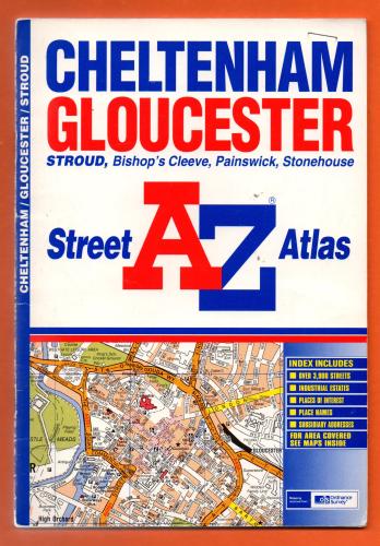 A-Z Street Atlas - `Cheltenham Gloucester` - Edition 2a (Partly Revised) 1999 - Georgian Publications - Softcover 
