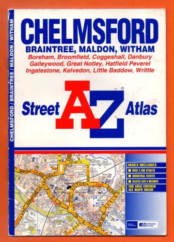 A-Z Street Atlas - `Chelmsford` - Edition 1a 2002 - Georgian Publications - Softcover 
