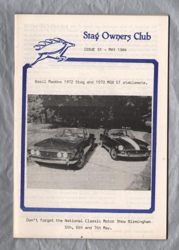 Stag Owners Club - Issue No.51 - May 1984 - `Technical Tips` - Published by The Stag Owners Club