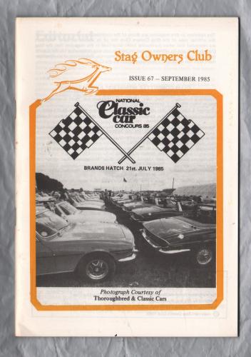 Stag Owners Club - Issue No.67 - September 1985 - `Technical Matters` - Published by The Stag Owners Club