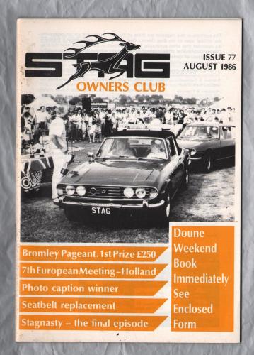 Stag Owners Club - Issue No.77 - August 1986 - `Technical Tips` - Published by The Stag Owners Club