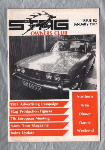 Stag Owners Club - Issue No.82 - January 1987 - `Technical Tips` - Published by The Stag Owners Club