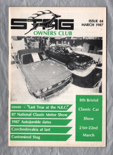 Stag Owners Club - Issue No.84 - March 1987 - `Technical Tips` - Published by The Stag Owners Club