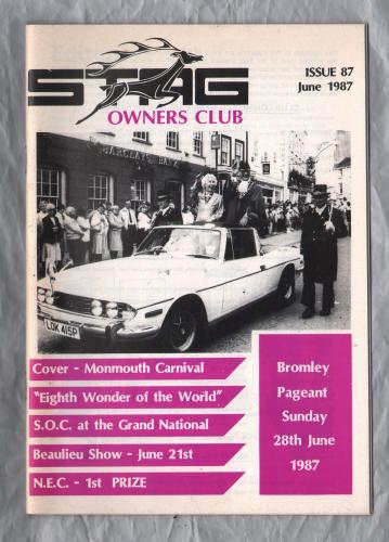 Stag Owners Club - Issue No.87 - June 1987 - `Technical Tips` - Published by The Stag Owners Club