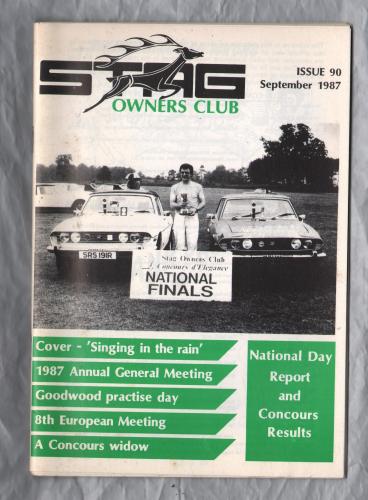Stag Owners Club - Issue No.90 - September1987 - `Technical Tips` - Published by The Stag Owners Club