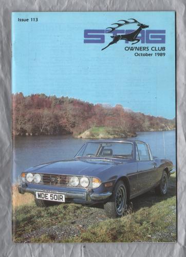 Stag Owners Club - Issue No.113 - October 1989 - `Technical Tips` - Published by The Stag Owners Club