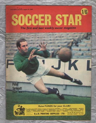Soccer Star - Vol.16 No.49 - August 16th 1968 - `Focus on Liverpool` - Published by Echo Publications