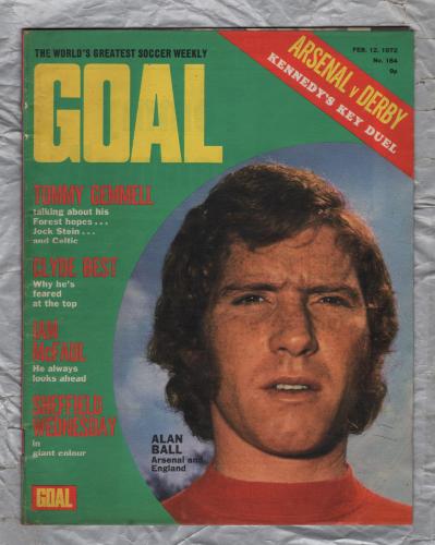 GOAL - Issue No.184 - February 12th 1972 - `Clyde Best...Why He`s Feared At The Top` - Published by Longacre Press (IPC)