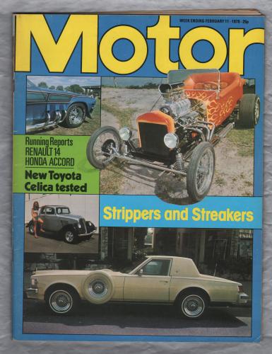 Motor Magazine - Vol.153 No.3931 - February 11th 1978 - `Road Test: Toyota Celica` - Published by IPC