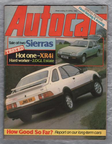 Autocar Magazine - Vol.158 No.4504 - April 23th 1983 - `Autotests: Ford Sierra XR4i and Sierra 2.0GL Estate` -  Published by IPC