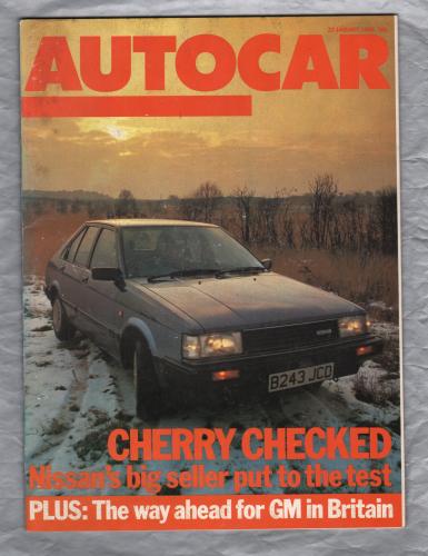 Autocar Magazine - Vol.163 No.4 (4593) - January 23rd 1985 - `Autocar Test: Nissan Cherry 1,3SGL` - Published by Haymarket
