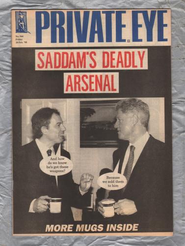 Private Eye - Issue No.944 - 20th February 1998 - `Saddam`s Deadly Arsenal` - Pressdram Ltd