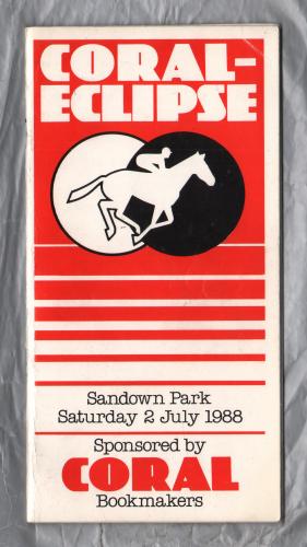 Sandown Park Racecourse - Saturday 2nd July 1988 - Eclipse Flat Meeting