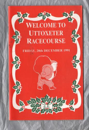Uttoxeter Racecourse - Friday 20th December 1991 - National Hunt Meeting