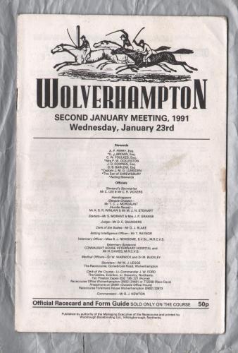 Wolverhampton Racecourse - Wednesday 23rd January 1991 - National Hunt Meeting