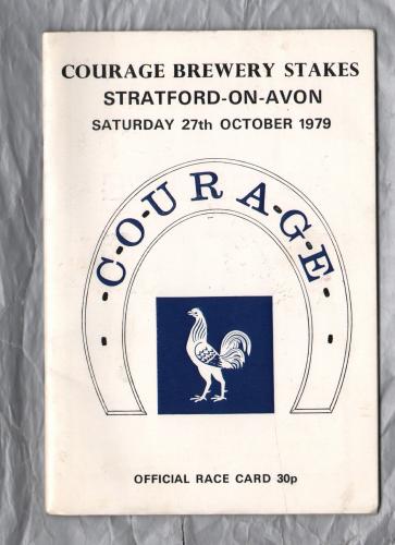 Stratford on Avon Racecourse - Saturday 27th October 1979 - National Hunt Meeting