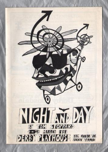 `Night And Day` by Tom Stoppard - Directed by Christopher Honer - 4/28th March 1981 - Derby Playhouse, Derby