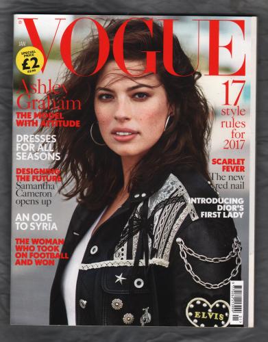 Vogue - January 2017 - 201 Pages - Ashley Graham Cover - The Conde Nast Publications Ltd