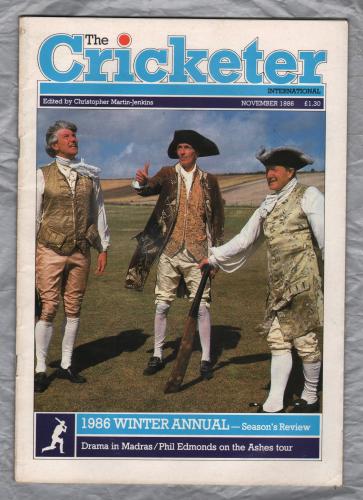 The Cricketer International - Vol.67 No.11 - November 1986 - `Geoff Marsh-The Wandering Opener` - Published by The Cricketer