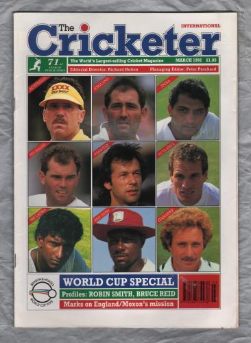 The Cricketer International - Vol.73 No.3 - March 1992 - `World Cup Special` - Published by Sporting Magazines & Publishers Ltd