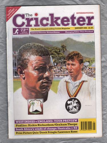 The Cricketer International - Vol.75 No.1 - January 1994 - `West Indies v England` - Published by Sporting Magazines & Publishers Ltd