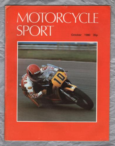 Motorcycle Sport Magazine - Vol.21 No.10 - October 1980 - `Marlboro British GP` - Published by Ravenhill Publishing Co Ltd