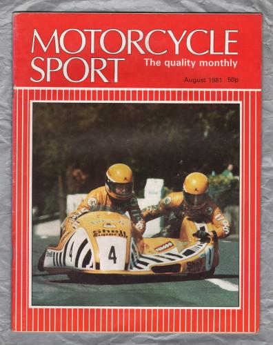 Motorcycle Sport Magazine - Vol.22 No.8 - August 1981 - `Honda 250RS` - Published by Ravenhill Publishing Co Ltd