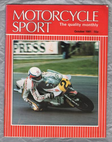 Motorcycle Sport Magazine - Vol.22 No.10 - October 1981 - `Japanese 750s` - Published by Ravenhill Publishing Co Ltd