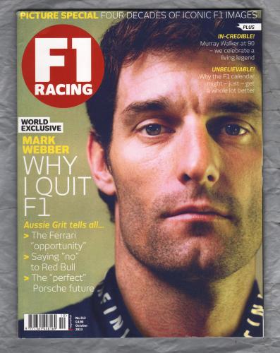 F1 Racing - No.212 - October 2013 - `Mark Webber: Why I Quit F1` - A Haymarket Publication