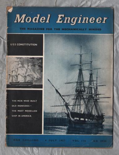 Model Engineer - Vol.116 No.2928 - 4th July 1957 - `Beginners Workshop` - Published by Percival Marshall & Co. Ltd