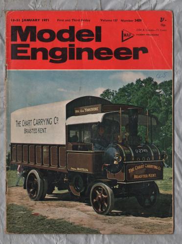 Model Engineer - Vol.137 No.3409 - 15-31 January 1971 - `Clockmaking For Beginners` - Published by M.A.P. Ltd