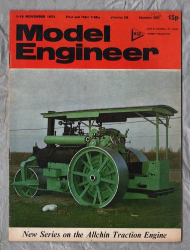 Model Engineer - Vol.138 No.3452 - 3-16 November 1972 - `The Allchin Traction Engine` - Published by M.A.P. Ltd
