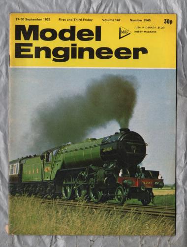 Model Engineer - Vol.142 No.3545 - 17-30 September 1976 - `Building A Williamson Engine` - Published by M.A.P. Ltd