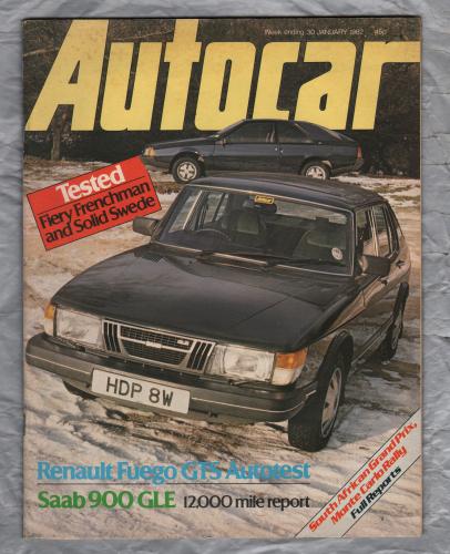 Autocar Magazine - Vol.156 No.4441 - January 30th 1982 - `Autotests: Renault 1600 GTS Fuego` - Published by IPC