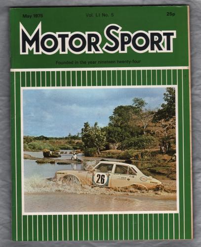 MotorSport - Vol.L1 No.5 - May 1975 - `The End of The E Type-The End of an Era` - Published by Motor Sport Magazines Ltd