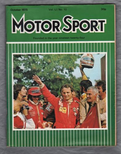 MotorSport - Vol.L1 No.10 - October 1975 - `The Jaguar XJ-S` - Published by Motor Sport Magazines Ltd