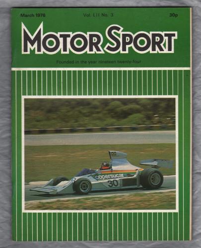 MotorSport - Vol.L11 No.3 - March 1976 - `The Mercedes Benz 450SE` - Published by Motor Sport Magazines Ltd