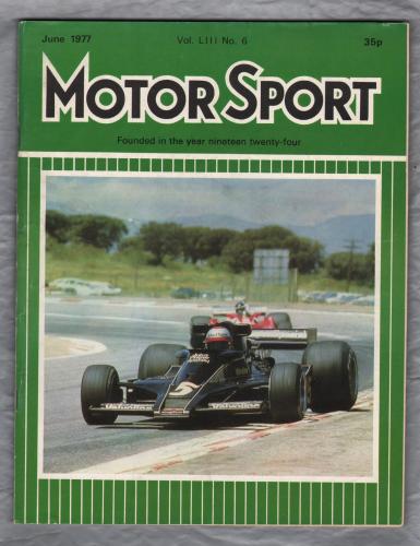 MotorSport - Vol.L111 No.6 - June 1977 - `Road Test: The Lancia Beta Monte Carlo Spider` - Published by Motor Sport Magazines Ltd